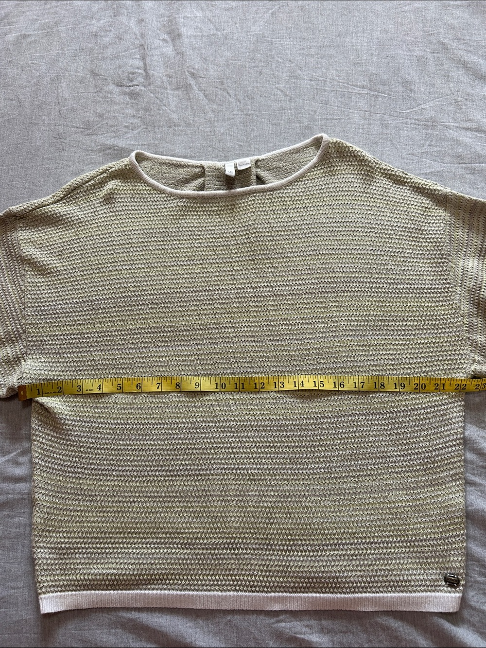 Element Knit Lightweight Sweater Size Large Cozy Summer Evening Green Gray - Picture 9 of 11